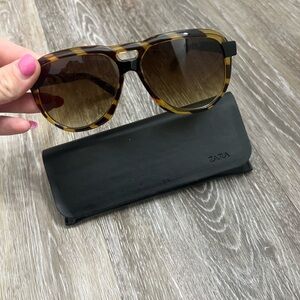 NWOT Zara Tortoiseshell Sunglasses with Case